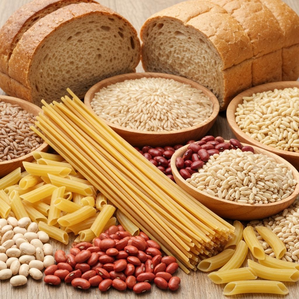 Verschiedene Quellen komplexer Kohlenhydrate